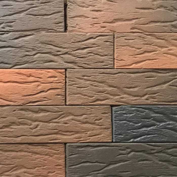 Кирпич облицовочный пустотелый Пятый элемент флэш Регенсбург рустик 250х85х65 мм